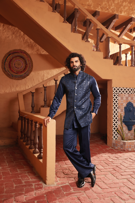 Kurta With Nehru Jacket