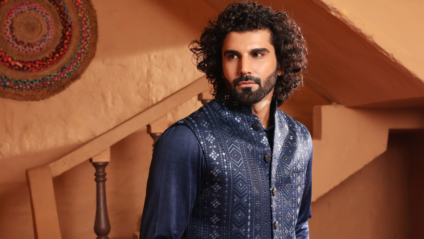 Kurta With Nehru Jacket