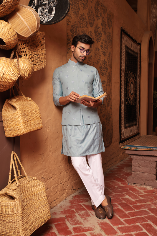 Kurta With Nehru Jacket