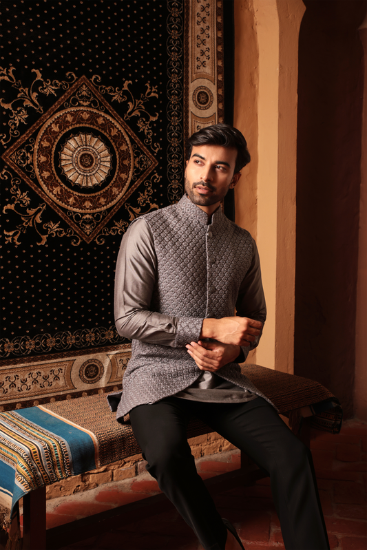 Kurta With Nehru Jacket