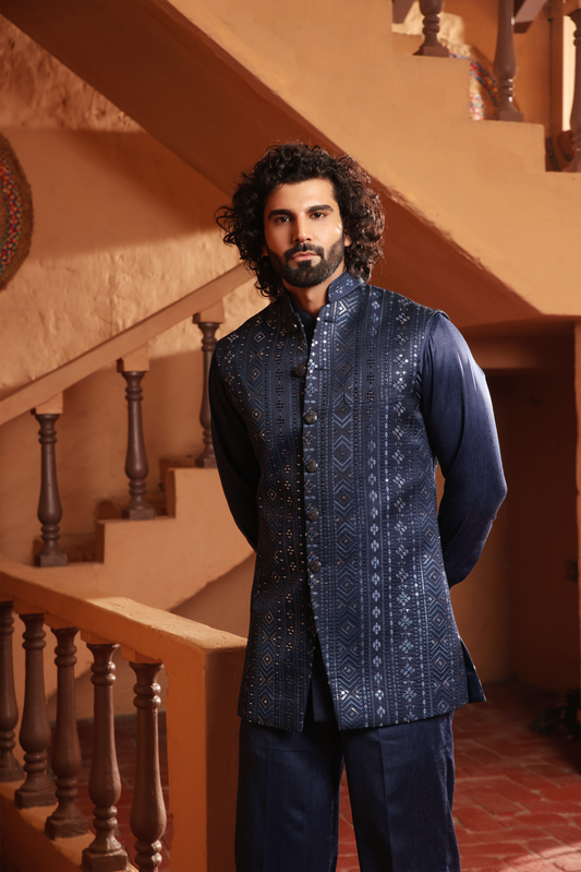 Kurta With Nehru Jacket