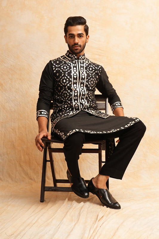 Kurta With Nehru Jacket