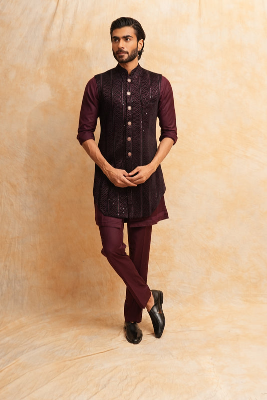 Kurta With Nehru Jacket